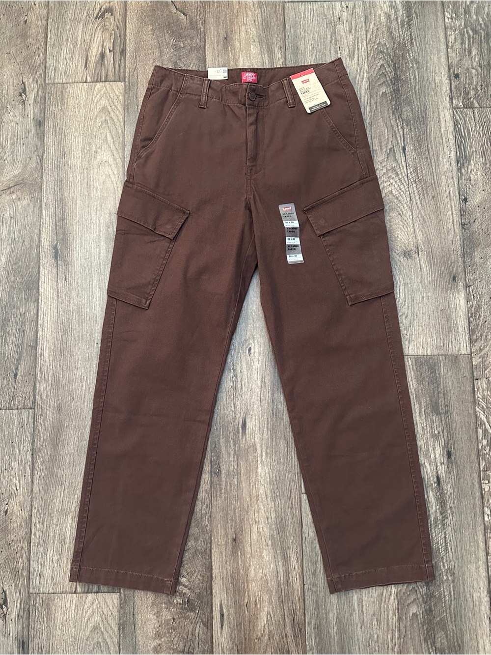 Levis XX Cargo Tapered Stretch Cargo Pants Men’s Size 30x30 Brown